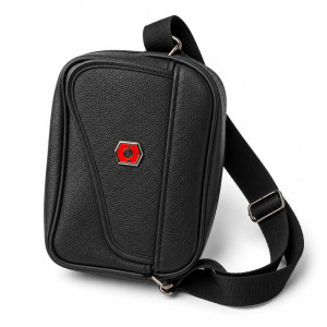 Pebbled Faux Leather Crossbody Messenger Bag